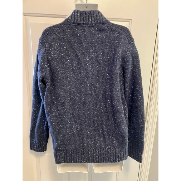 UNTUCKit Sweater Men’s L Vangone Lambswool Nylon Blend Knit Mock Neck Blue - Picture 5 of 5